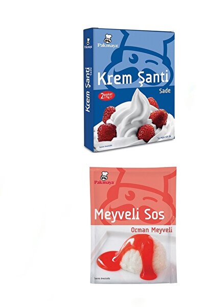 Pakmaya Krem Şanti (2x75 G.) + Orman Meyveli Sos (78 G.)