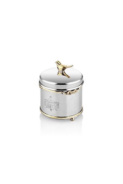 LAMEDORE Black Pearl Series Oval Jar with Bird 11X12X16 cm