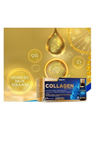Nutraxin Gold Collagen 10x50 Ml Kolajen Içeren Takviye Edici Gıda