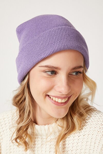 Happiness İstanbul Beanie - Purple - Casual