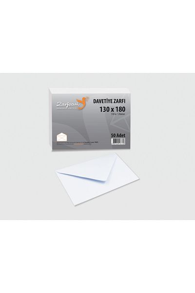 Zarfsan Φάκελος Προσκλητηρίου 13x18 εκ. 110 γρ. 1 ζύμη 50 τεμάχια