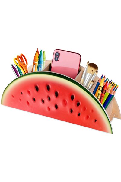 Akıllı Karınca Ahşap Karpuz Masaüstü Kalemlik Çok Amaçlı Kutu