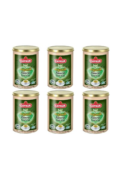 Çaykur شاي أخضر زمردي عضوي 6 × 125 جرام