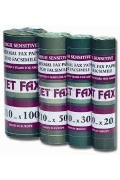 Jet Faks 210x50m Fax Paper - Wide Cut