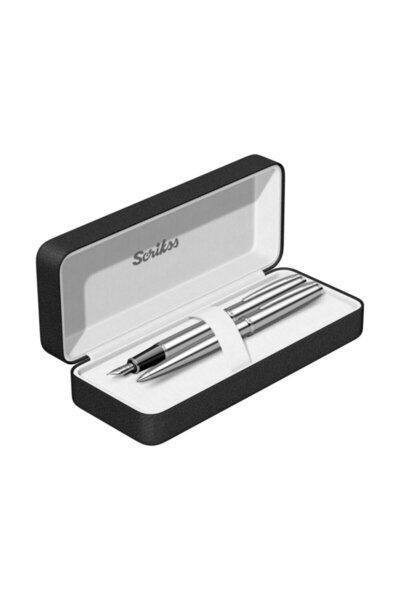 Scrikss Kişiye Özel Isimli Dolmakalem Ve Tükenmezkalem Paslanmaz Çelik Ömür B...