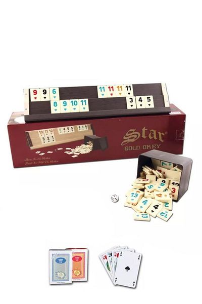 Star Oyun Aletleri Gold Wooden Okey Set