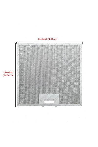 Termikel Lumex 6035 Lumex 6040 Aspiratör Davlumbaz Yağ Filtresi (24,90cm X 28,50cm) Uyumlu