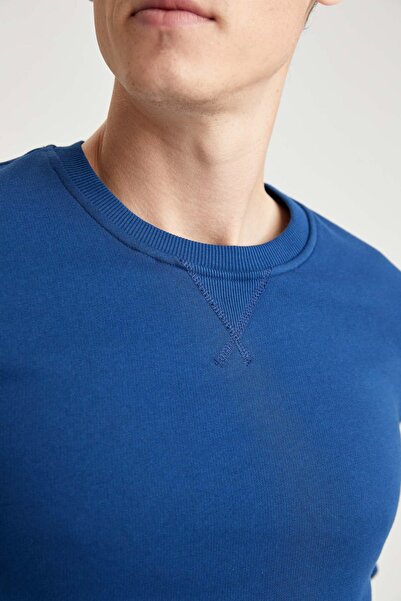 DeFacto Базовий бавовняний світшот з горловиною Regular Fit