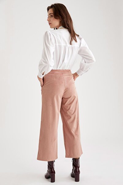 DeFacto Základní tkané kalhoty Palazzo s vysokým pasem