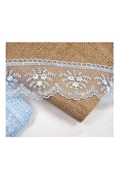 HİSARAKSESUAR Mavi Dantel Güpür Tül 5cm 9m