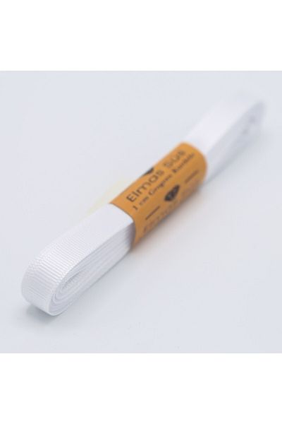 E Elmas Λευκή Κορδέλα Grosgrain 1cm 10m