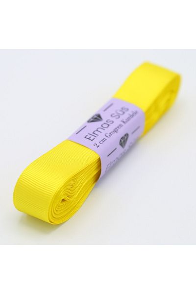 E Elmas Yellow Grosgrain Ribbon -2 cm -10m