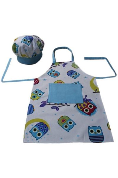 Bkmc Șorț și pălărie de bucătar unisex pentru copii