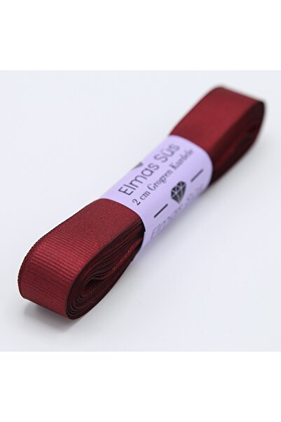 E Elmas شريط جروسجرين أحمر كلاريت 2 سم 10 م