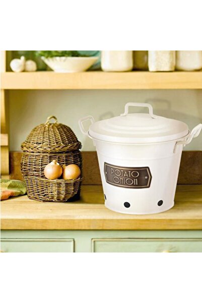 The Mia Glv0516 Patates Soğan Kovası Beyaz