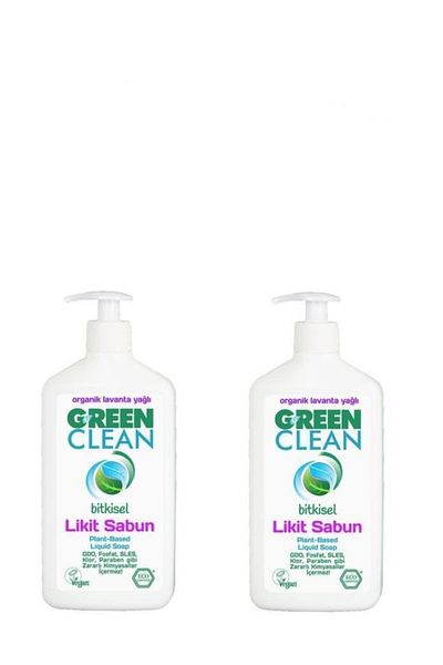 Green Clean Organic Orange Oil Liquid Soap 500 ml Set of 2