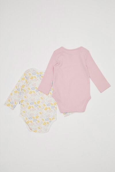 DeFacto Kız Bebek Baskılı Çıtçıtlı Body