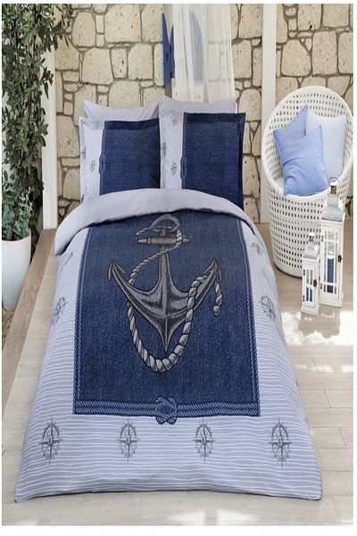 Özdilek Set de husă de pilote Anchor Denim