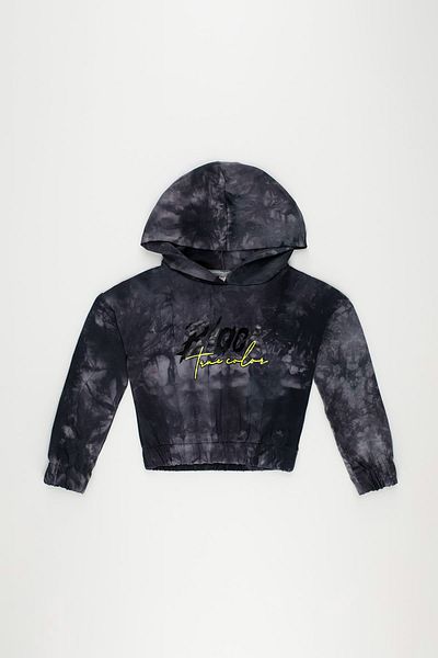 DeFacto Girl's Printed Tie-dye Pattern Sweatshirt