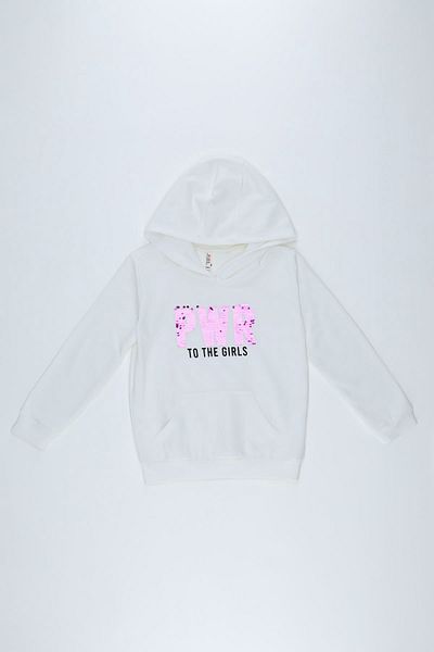 DeFacto Girl's Relax Fit Hooded Sweatshirt