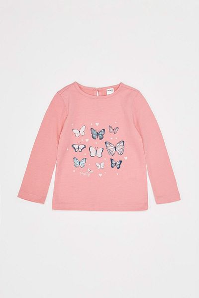DeFacto Baby Girl Printed Long Sleeve T-Shirt