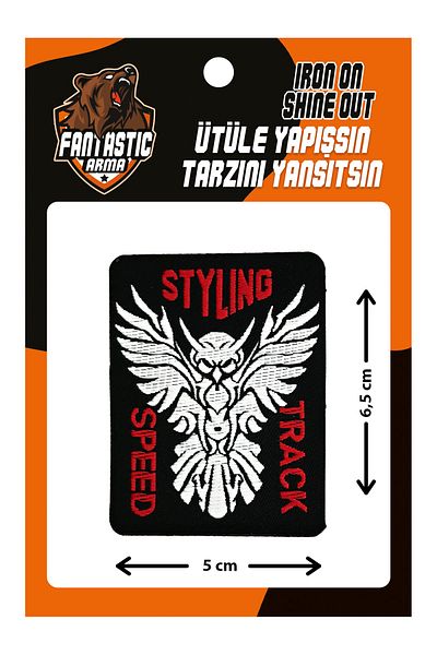 FANTASTIC ARMA Patch de armă țesut care se lipsește cu fierul de călcat, stil