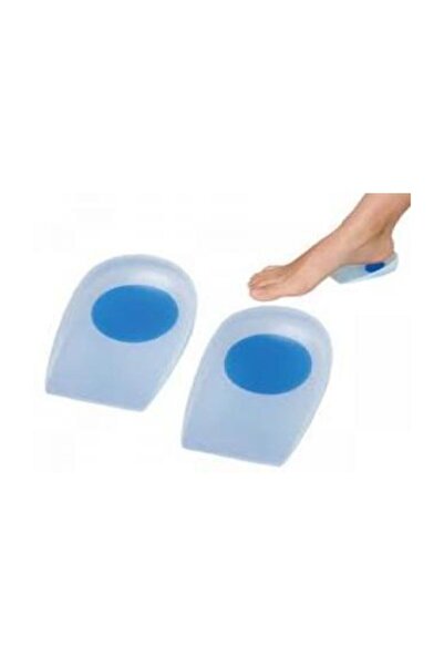 CMT وسادة كعب سيليكون أزرق أبيض (l)