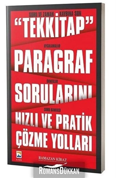 Nisan Kitabevi Nisan Yayınları Paragraf Sorularını Hızlı Ve Pratik Çözme Yolları