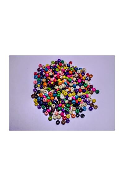 platin hediyelik 100 gr. margele de lemn mixte colorate pentru decorare 4 mm