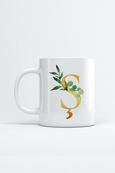 öztürk grup كوب مطبوع عليه حرف Ş ذهبي كوب مطبوع استوائي