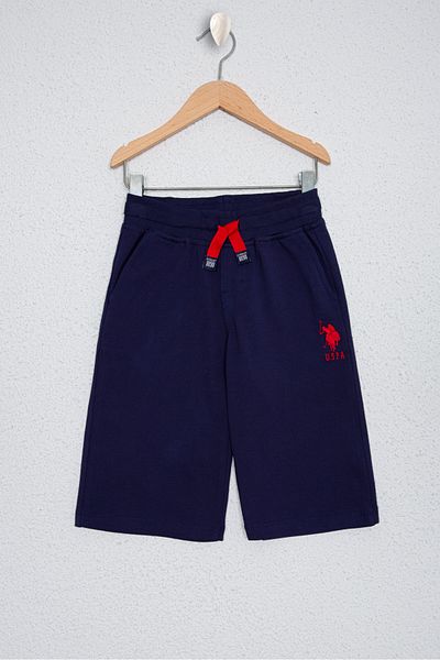 U.S. Polo Assn. Navy Blue Boy's Forest Capri Bermuda