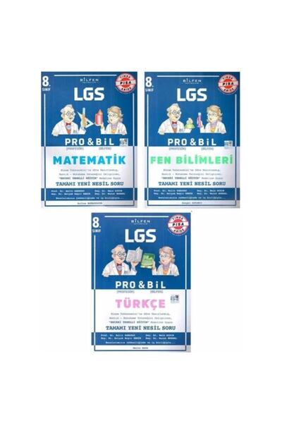 Bilfen Yayıncılık 8. Sınıf Probil ( Fen - Türkçe - Matematik ) Yeni Nesil Sor...