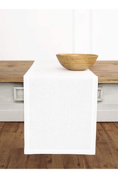 Zeren Home Λευκό Χρώμα Αδιάβροχο Runner 45x150