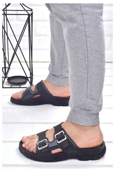 Ceyo 3200 Black Orthopedic Men's Slippers
