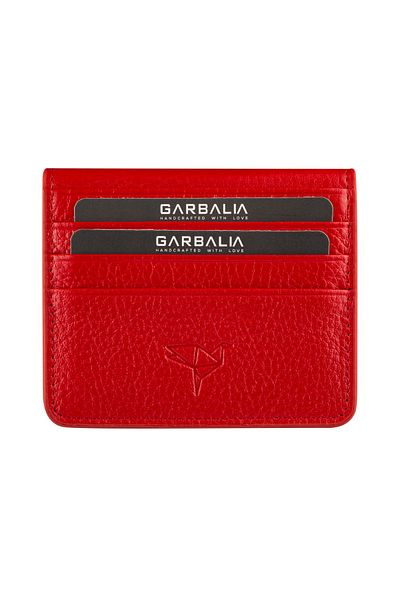 Garbalia Red Argenta Genuine Leather Card Holder Wallet
