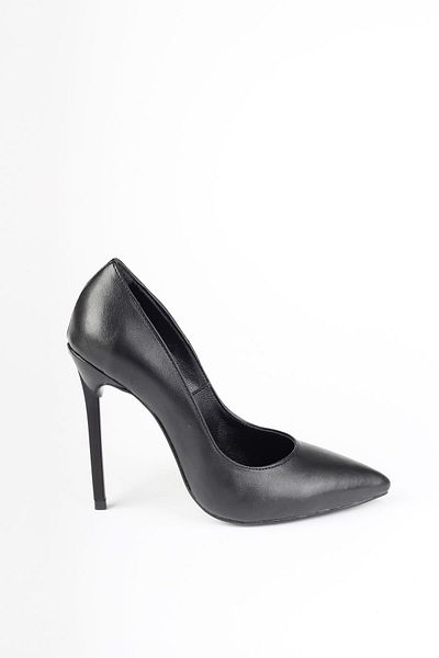 Modabuymus Stiletto de damă cu toc înalt negru - Lapita