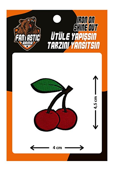 FANTASTIC ARMA Patch de armă țesută care se lipsește cu fierul de călcat, cireș