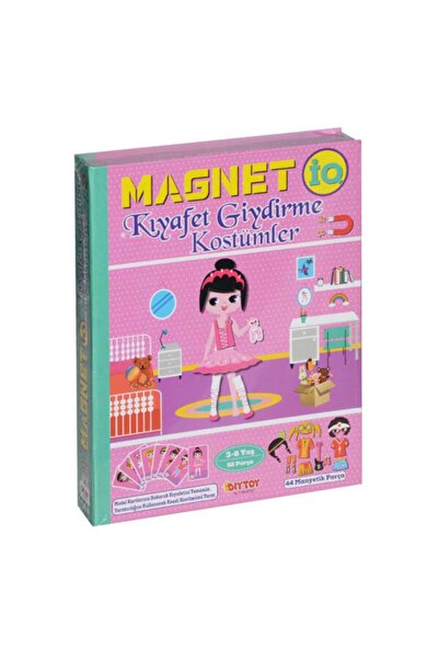 Diytoy Manyetik Kıyafet Giydirme Kostüm Oyun Seti + Ayaklı Buzdolabı Magnetli Resim Çerçevesi