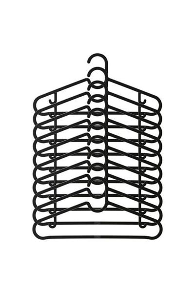 IKEA Spruttig Black Color 10 Pieces Plastic Clothes Hanger