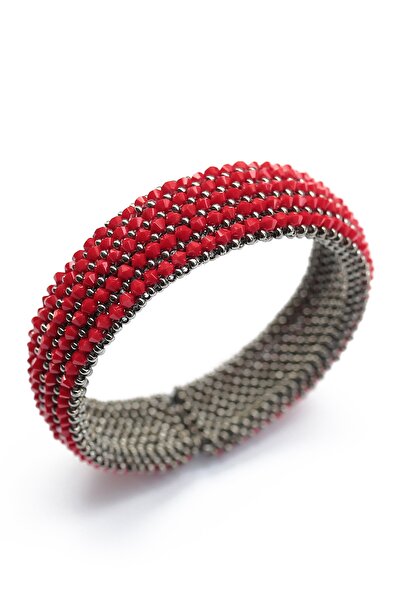 luces Kırmızı El Işlemesi Bileklik