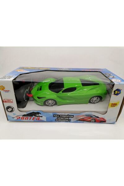 Genel Markalar Full Fonksiyon Uzaktan Kumandalı Pilli Panter Yarış Arabası Yeşil ,uzaktan Kumandalı Araba , Araba