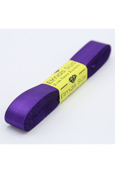 E Elmas Μωβ σατέν κορδέλα (2 cm 10 M)
