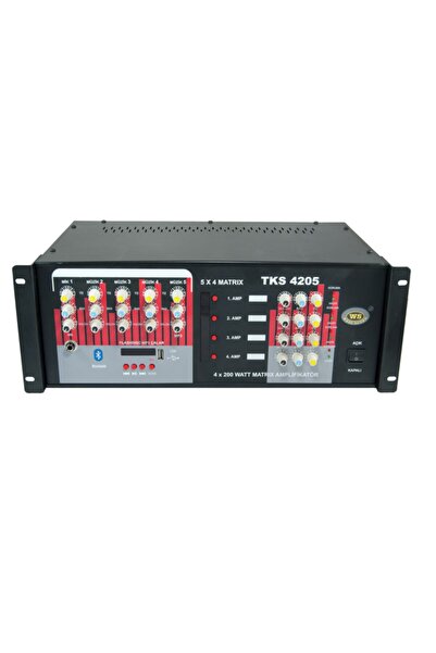 WESTSOUND Tks-4205 5x4 Mat. 4x200w Usb Mikser Anfi