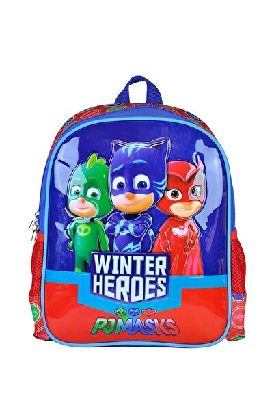Hakan Çanta PJ MASKS 95765 Mavi Kırmızı Erkek Çocuk Anaokulu Çantası 100378593