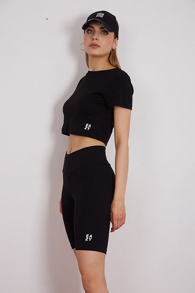 Eazy Co Basic Women's Black Biker Shorts