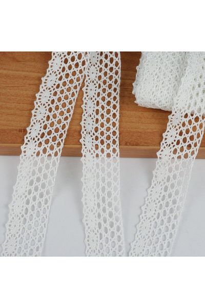 tuhafiyecimiz Edge Cotton Lace 28mm 10 Meters
