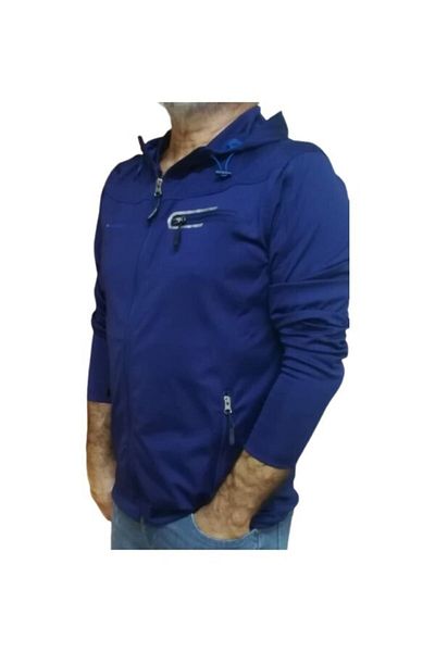 Cross Time Ανδρικό μπλουζάκι δύτη με κουκούλα Navy Blue - Crosstime 7012