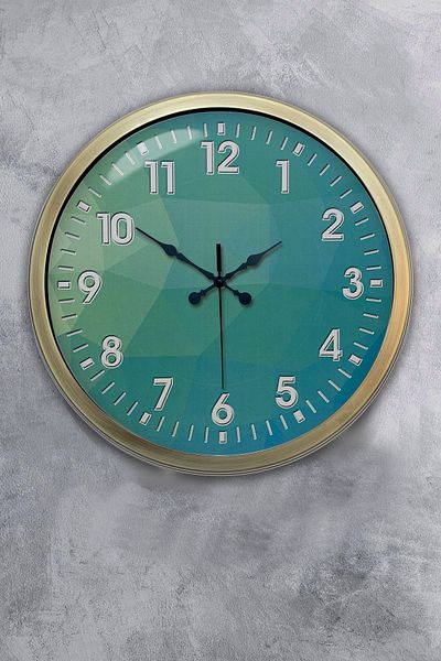 Kasva Concept Ρολόι τοίχου 40 cm Antique Metal Μοντέρνας Σχεδίασης