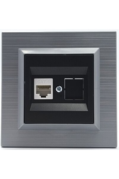 OVİVO Quantum Gümüş Data Prizi Cat6