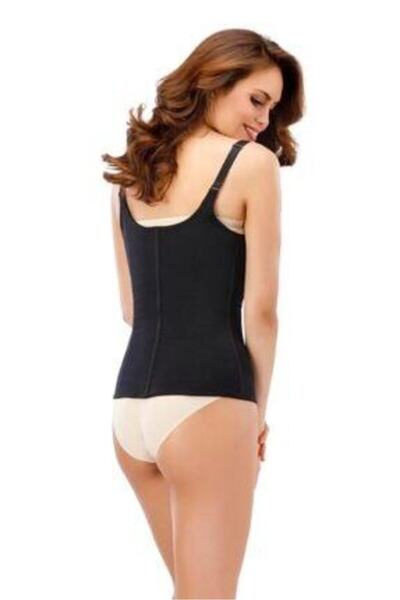 Özasya AVM Latex Steel Underwire Clasp Body Shaping Corset Black